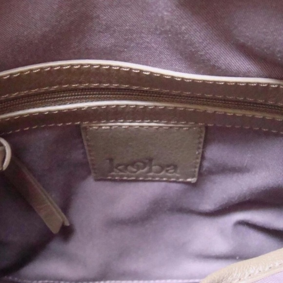 KOOBA GWENYTH Luxury Python Shldr/Top
Handle TAUPE & IVORY SOFT EUC - Picture 11 of 11